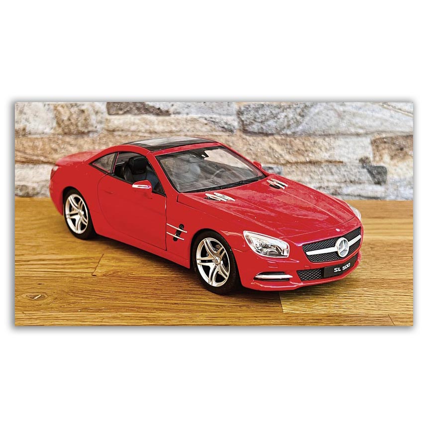 Mercedes SL500 2012 em Escala 1/24 (Fundido em Liga de Metal)