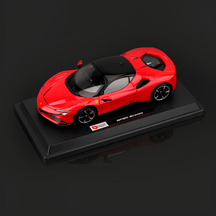 Ferrari SF90 Stradale em Escala 1/24 (Fundido em Liga de Metal)