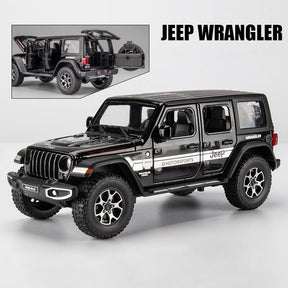 Jeep Wrangler Pickup 4X4 em Escala 1/24 (Modelo Fundido em Metal)