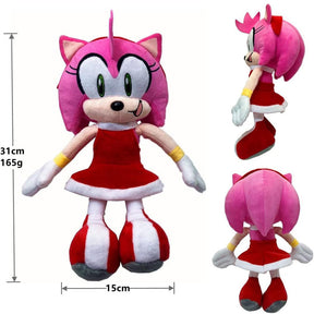 Pelúcia Amy Rose (Clássica e Moderna) | Sonic the Hedgehog