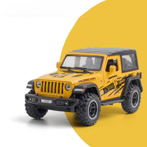 Jeep Wrangler Rubicon 1941 Edition em Escala 1/32 (Fundido em Liga de Metal)