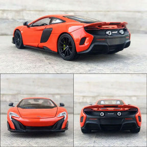 McLaren 675LT em Escala 1/24 (Fundido em Liga de Metal)