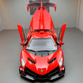 Lamborghini Veneno em Escala 1/24 (Fundido em Liga de Metal)