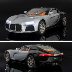 Bugatti Atlantic em Escala 1/24 (Fundido em Liga de Metal)