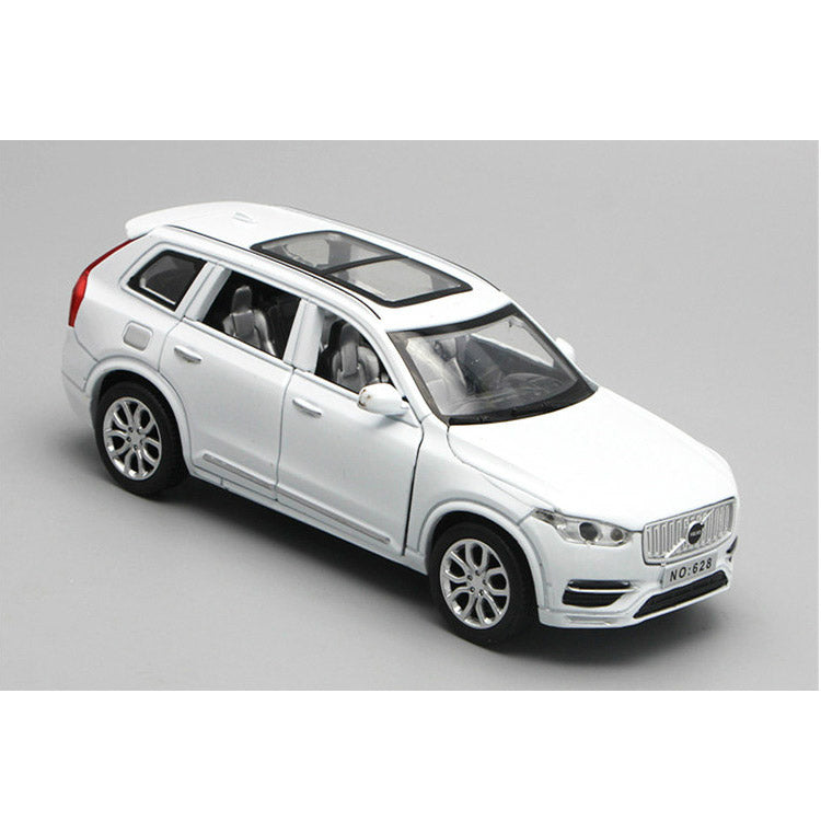 Volvo XC90 em Escala 1/32 com Som, Luz e Fricção (Fundido em Liga de Metal)