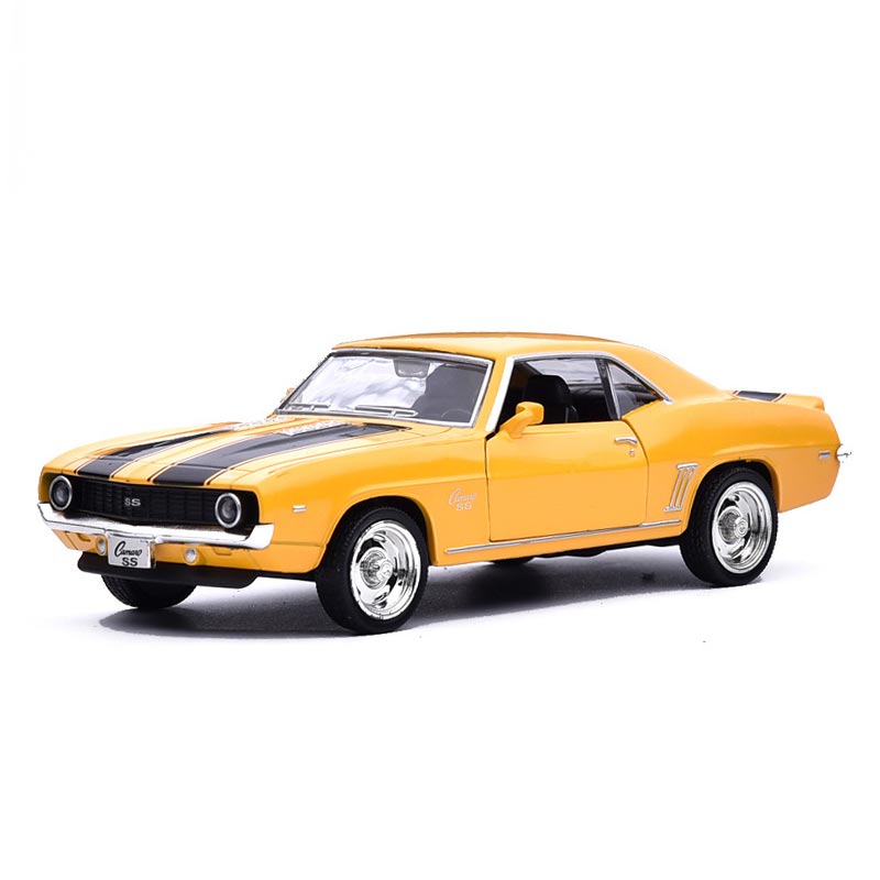 Camaro SS 1969 em Escala 1/36 (Fundido em Liga de Metal)