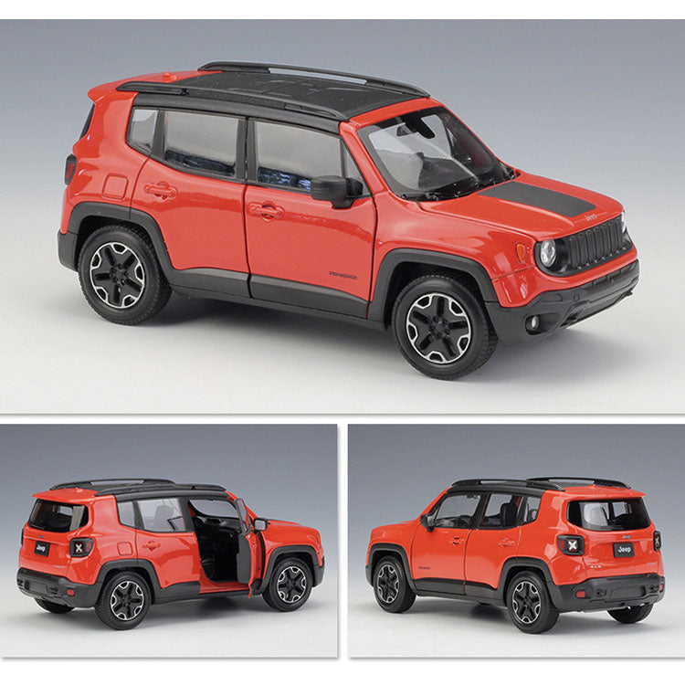 Jeep Renegade em Escala 1/24 (Fundido em Liga de Metal)