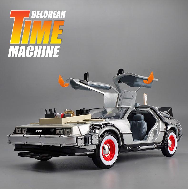 DeLorean Carro De Volta Para o Futuro em Escala 1/24 (Fundido em Liga de Metal)