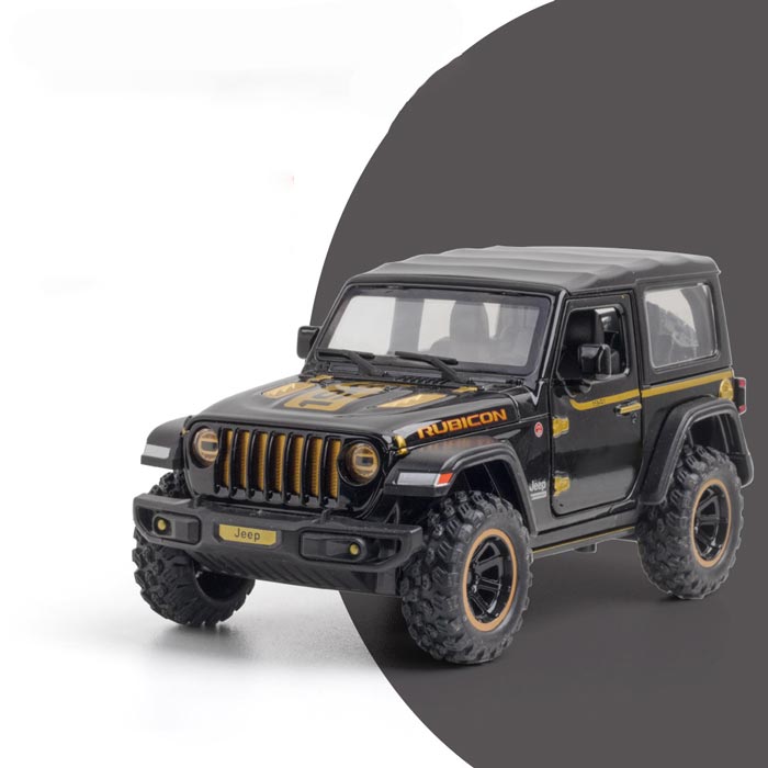 Jeep Wrangler Rubicon 1941 Edition em Escala 1/32 (Fundido em Liga de Metal)