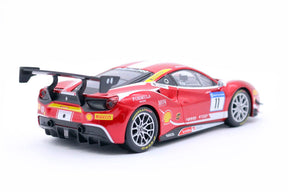 Ferrari 488 Challenge Vermelha em Escala 1/24 (Fundido em Liga de Metal)