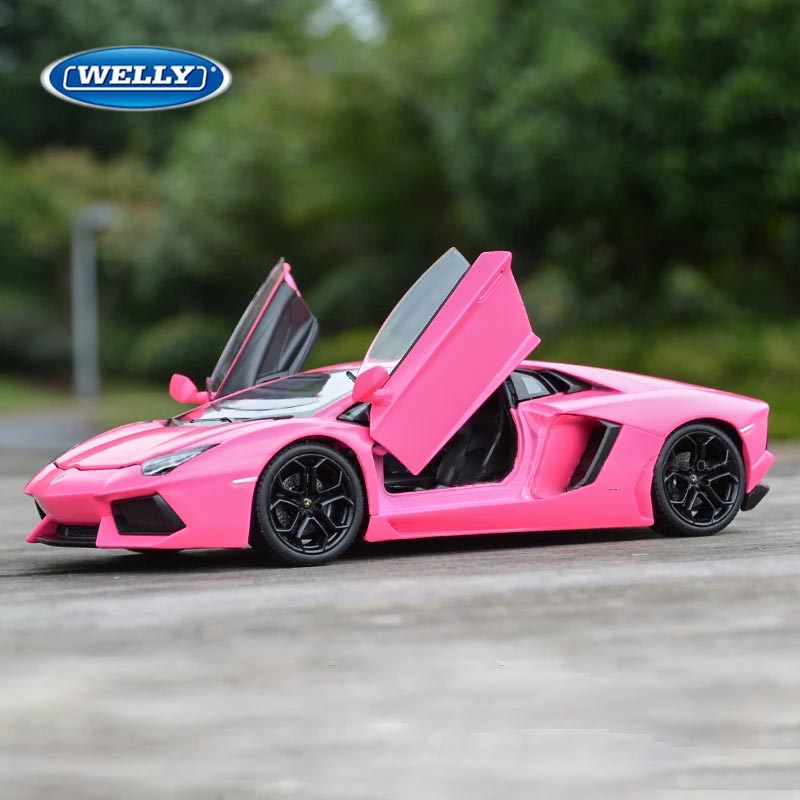 Lamborghini Aventador LP700-4 em Escala 1/24 (Fundido em Liga de Metal)