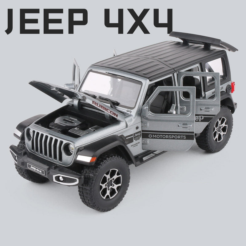 Jeep Wrangler Pickup 4X4 em Escala 1/24 (Modelo Fundido em Metal)