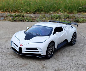 Bugatti Centodieci em Escala 1/32 (Fundido em Liga de Metal)