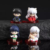 Kit 4 Action Chibi Figures - Inuyasha