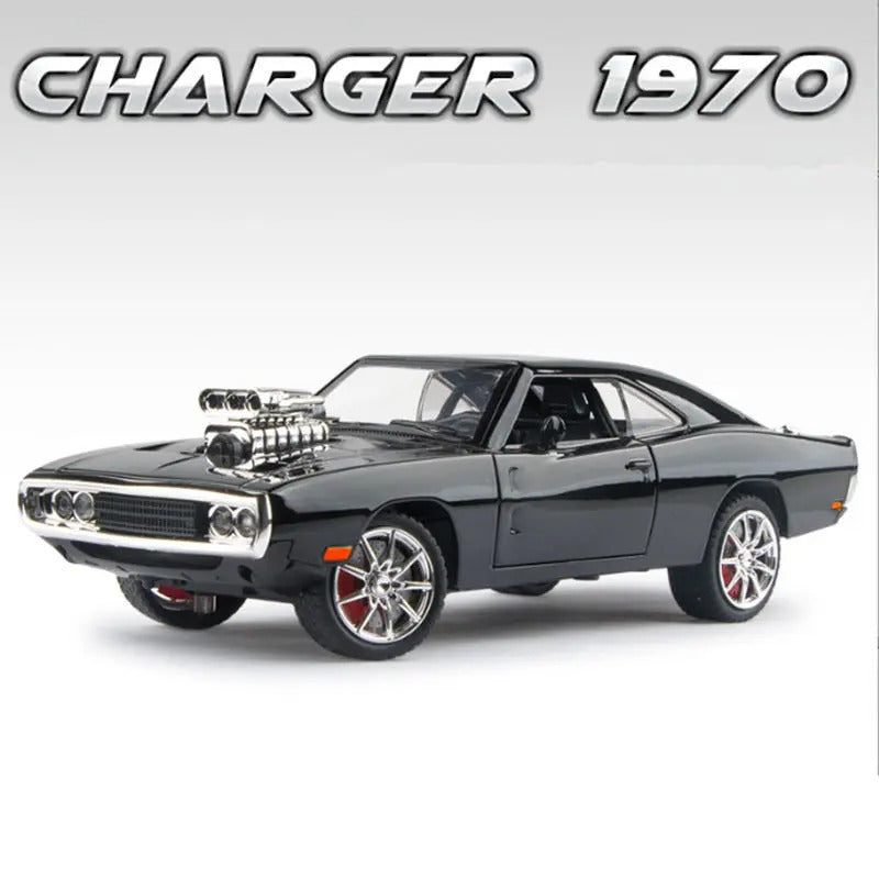 Dodge Charger em Escala 1/24 (Fundido em Liga de Metal)