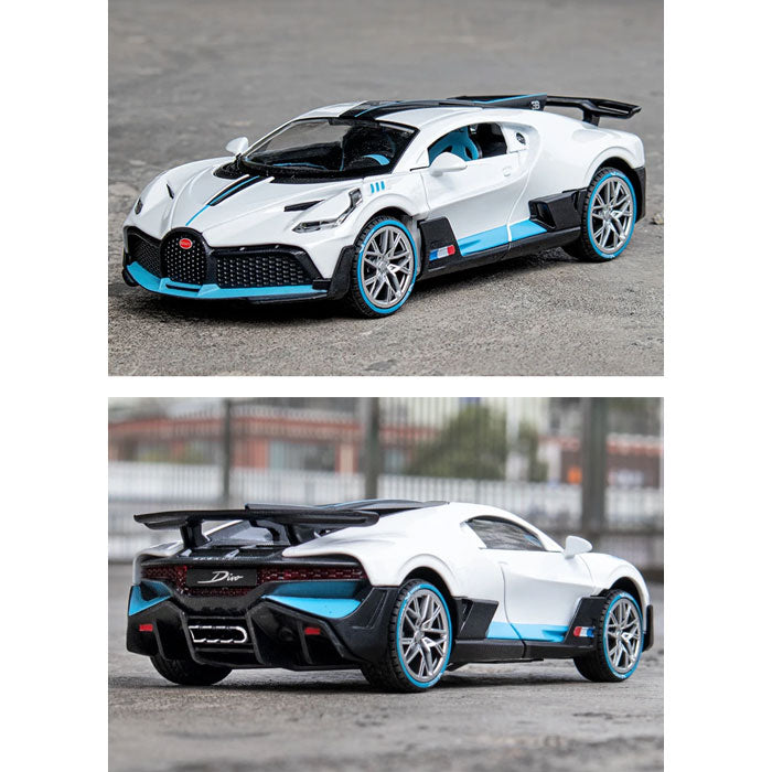 Bugatti Divo em Escala 1/24 (Fundido em Liga de Metal)