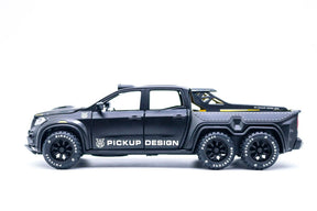 Mercedes X-Class Custom 6x6 em Escala 1/28 (Fundido em Liga de Metal)