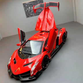 Lamborghini Veneno em Escala 1/24 (Fundido em Liga de Metal)