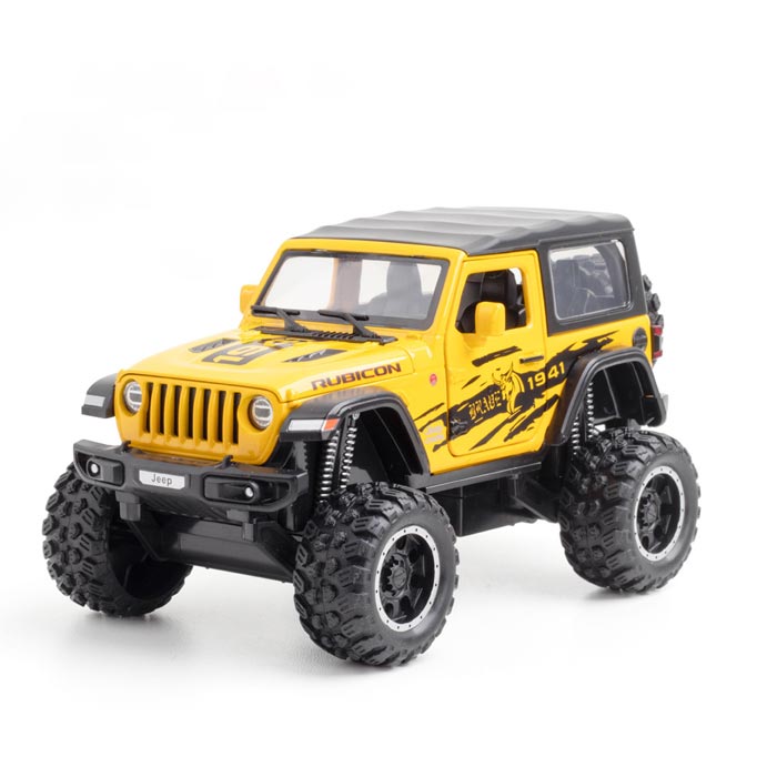 Jeep Wrangler Rubicon 1941 Edition em Escala 1/32 (Fundido em Liga de Metal)