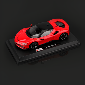 Ferrari SF90 Stradale em Escala 1/24 (Fundido em Liga de Metal)