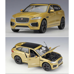 Jaguar F-PACE em Escala 1/24 (Fundido em Liga de Metal)