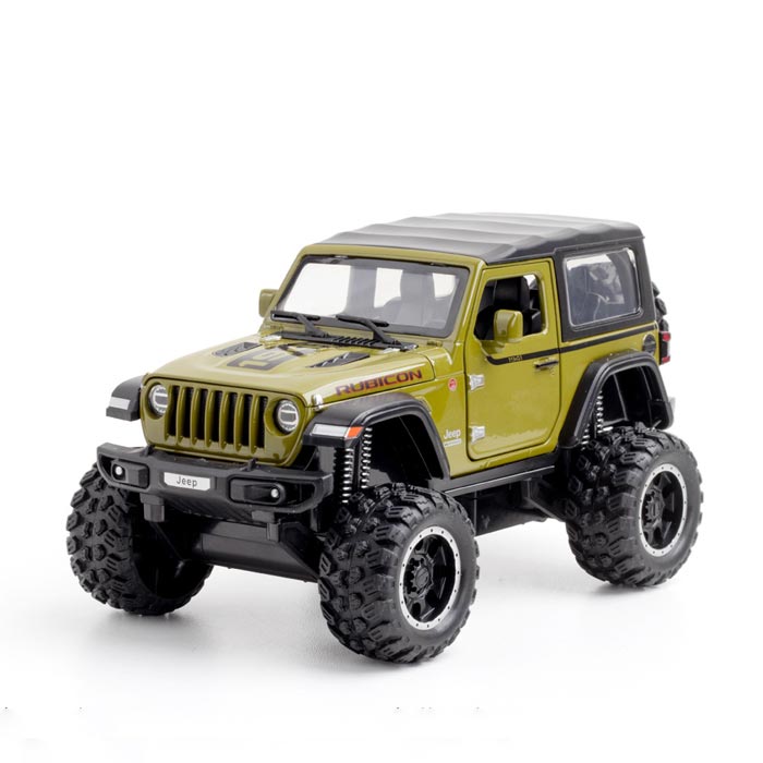 Jeep Wrangler Rubicon 1941 Edition em Escala 1/32 (Fundido em Liga de Metal)