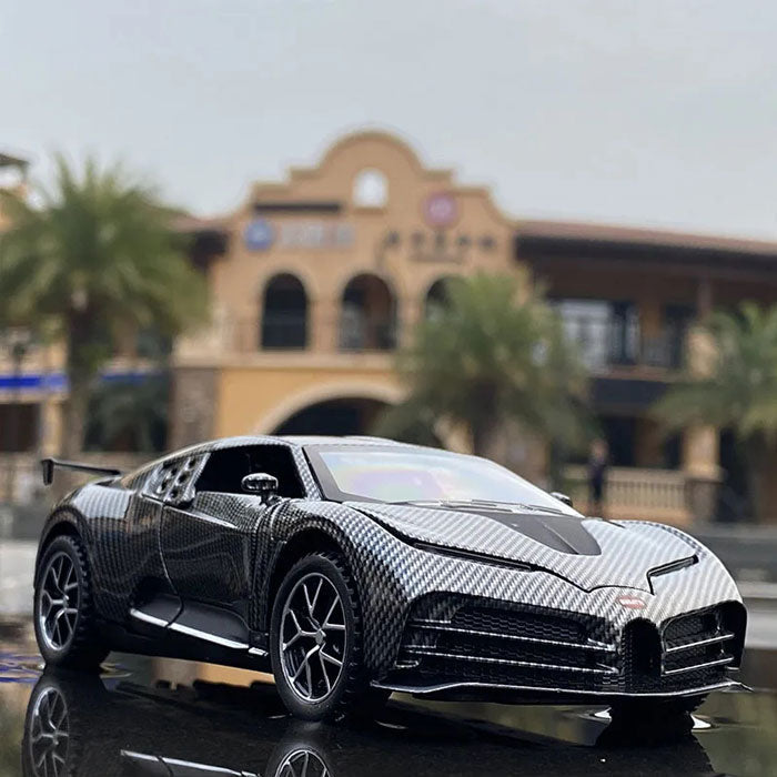 Bugatti Centodieci em Escala 1/32 (Fundido em Liga de Metal)