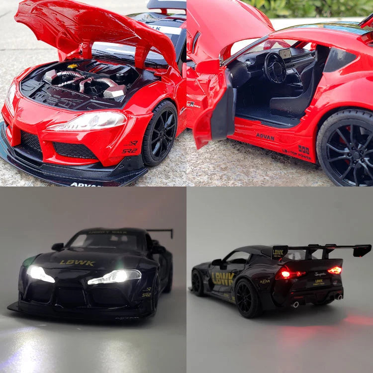 Toyota GR Supra Racing em Escala 1/24 (Fundido em Liga de Metal)