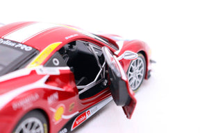 Ferrari 488 Challenge Vermelha em Escala 1/24 (Fundido em Liga de Metal)