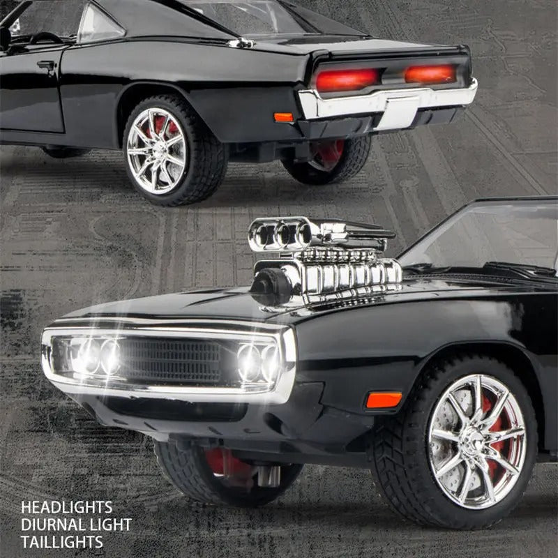 Dodge Charger em Escala 1/24 (Fundido em Liga de Metal)