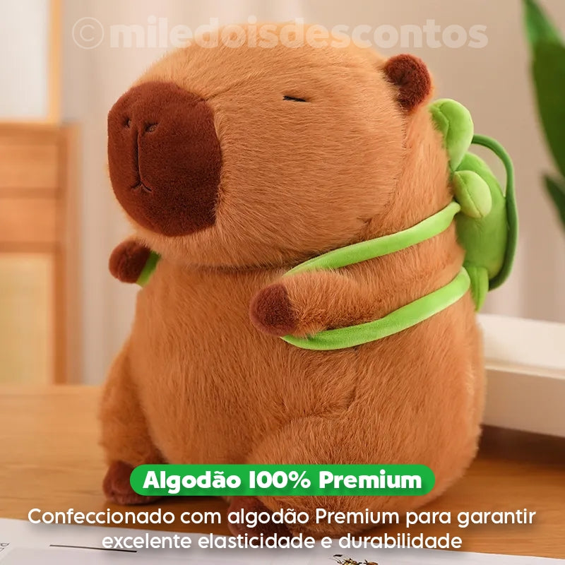 Capivara de Pelúcia - Antialérgico (Algodão 100% PREMIUM)