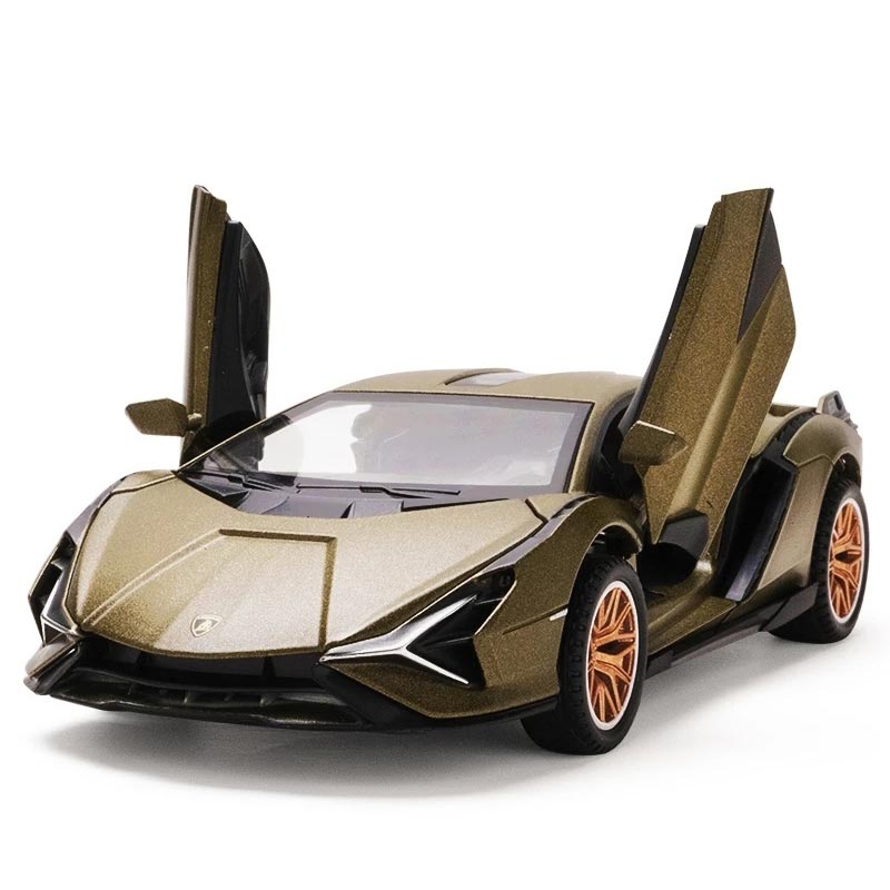 Lamborghini Sián em Escala 1/32 (Fundido em Liga de Metal)