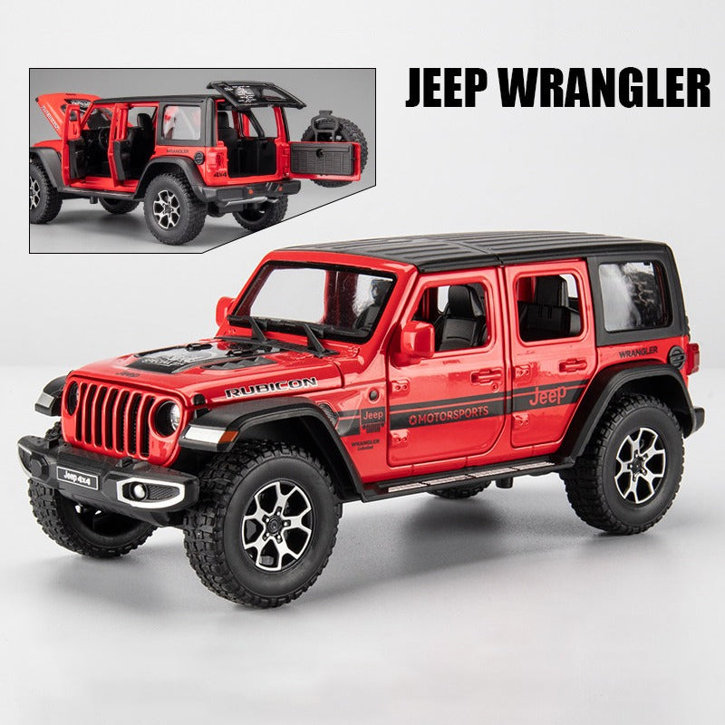 Jeep Wrangler Pickup 4X4 em Escala 1/24 (Modelo Fundido em Metal)