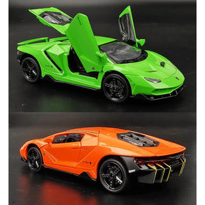 Lamborghini LP770-4 em Escala 1/32 (Fundido em Liga de Metal)