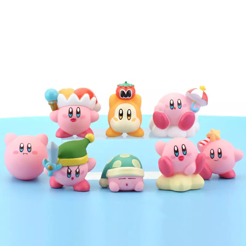 Conjunto 8 Miniaturas Kirby (Custom) | Kirby