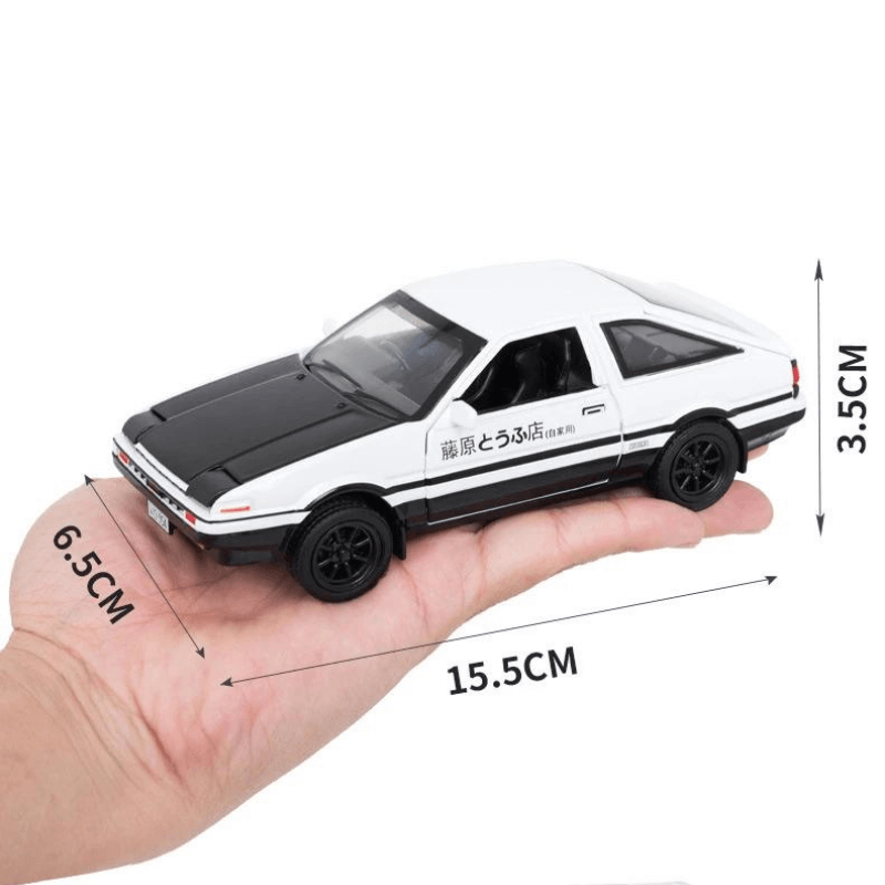 Toyota AE86 em Escala 1/32 (Modelo Fundido em Metal)