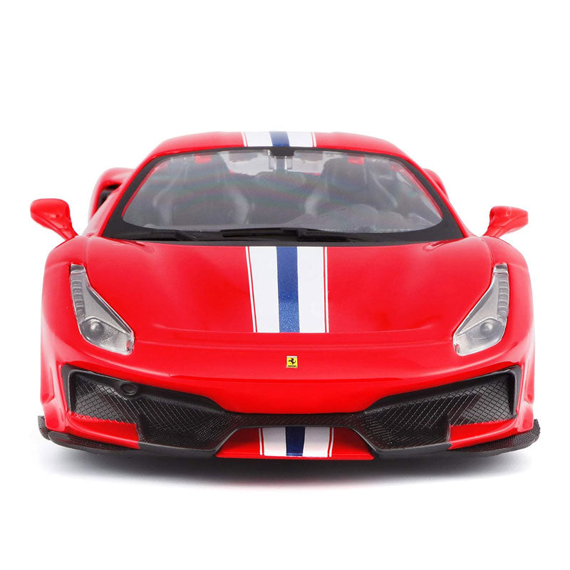 Ferrari 488 Pista em Escala 1/24 (Fundido em Liga de Metal)