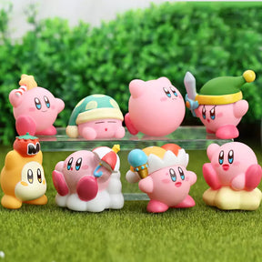 Conjunto 8 Miniaturas Kirby (Custom) | Kirby