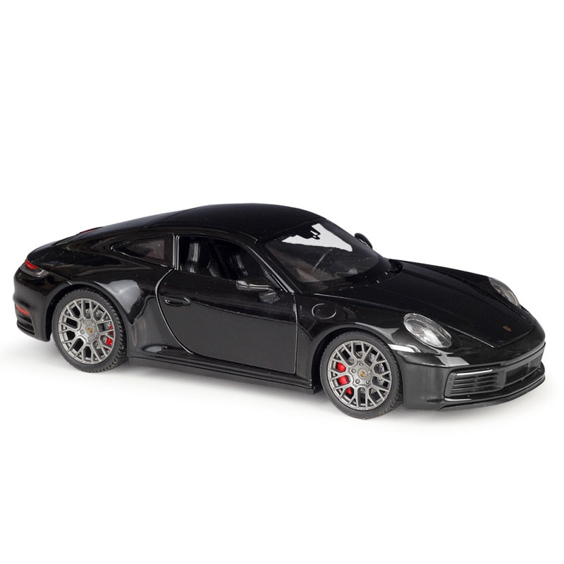 Porsche 911 Carrera (992) em Escala 1/24 (Modelo Fundido em Metal)