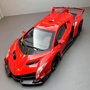 Lamborghini Veneno em Escala 1/24 (Fundido em Liga de Metal)