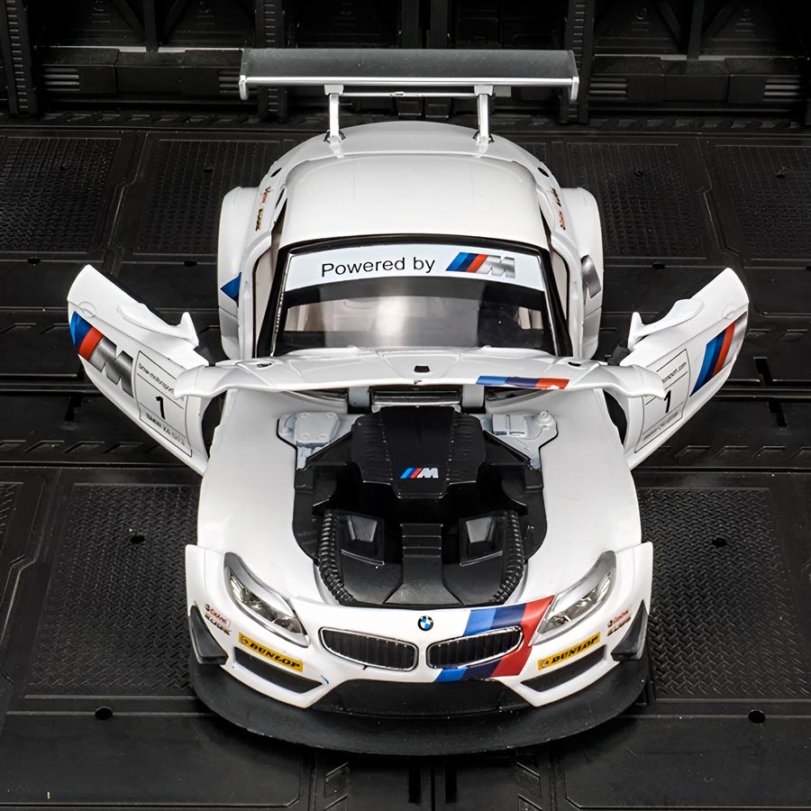 BMW Z4 GT3 em Escala 1/24 (Fundido em Liga de Metal)