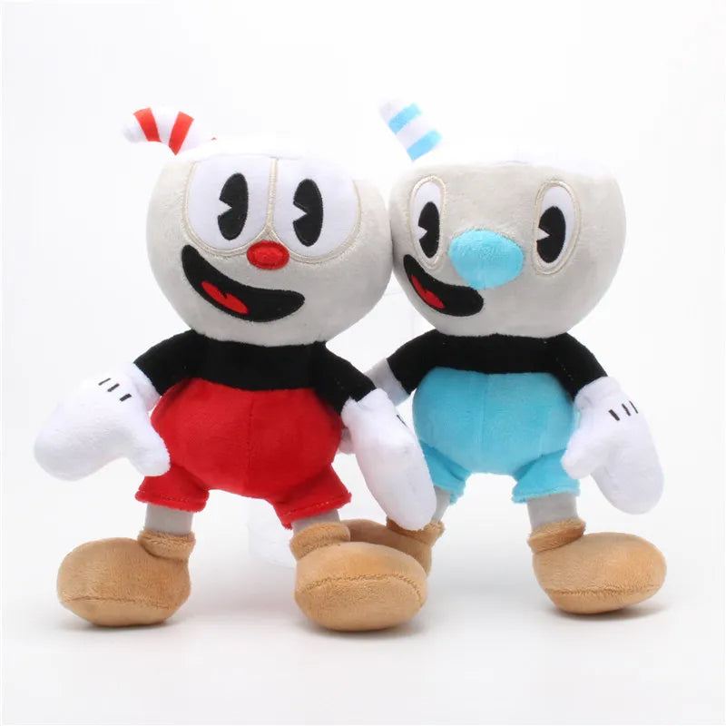 Pelúcia Xicrinho e Caneco (Cuphead e Mugman) | Cuphead