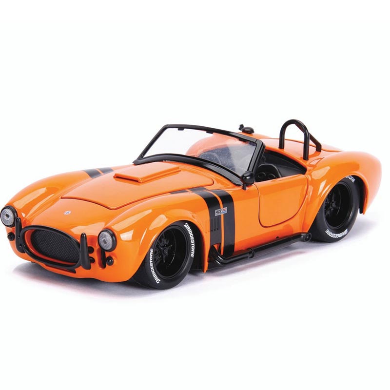 Shelby Cobra 427 S/C 1965 Tunado em Escala 1/24 (Fundido em Liga de Metal)