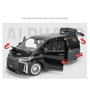 Toyota Alphard em Escala 1/18 (Modelo Fundido em Metal)