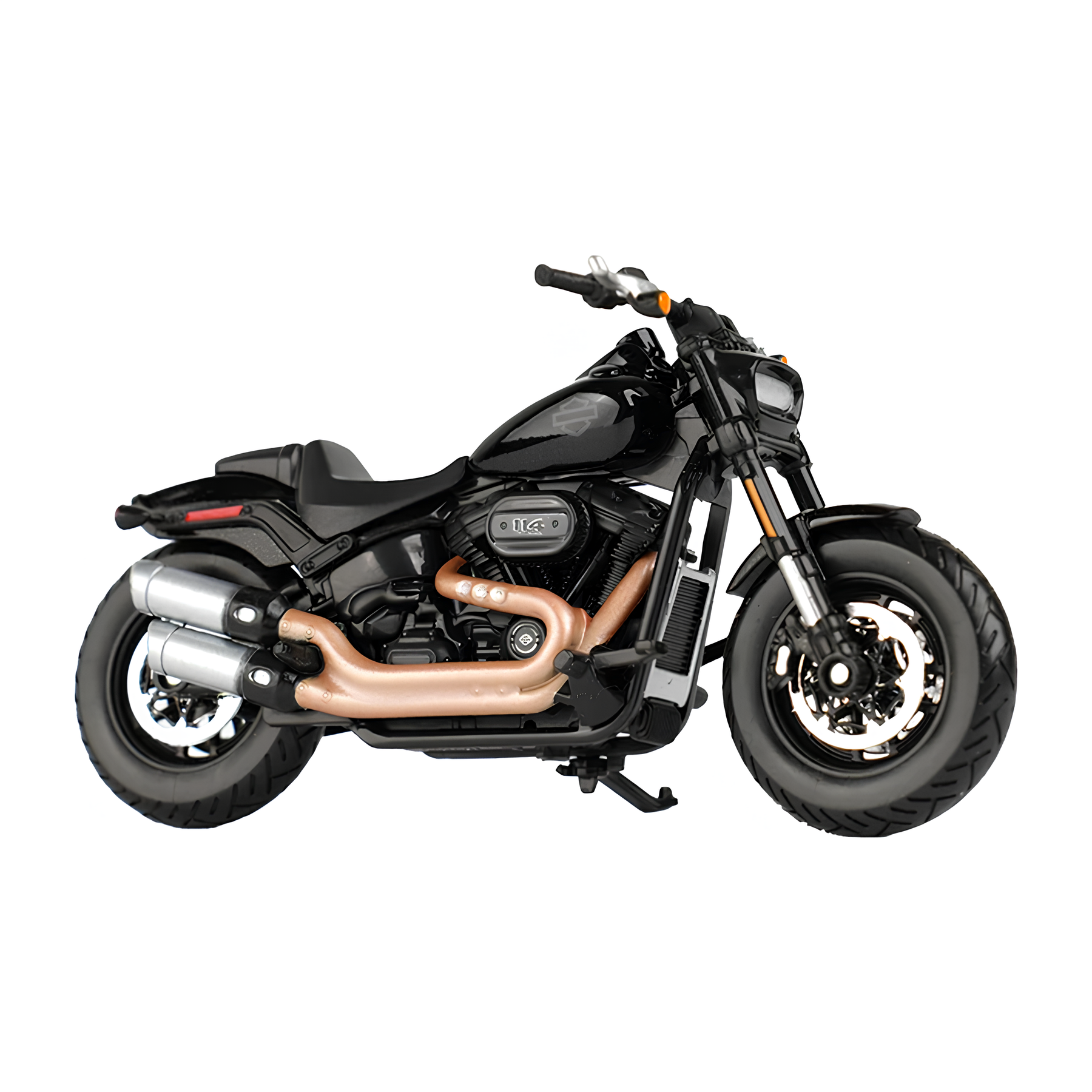 Harley-Davidson Fat Bob 114 em Escala 1/18 (Fundido em Liga de Metal)