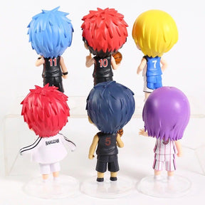 Kit 6 Peças - Chibi Action Figures (Kuroko no Basket)