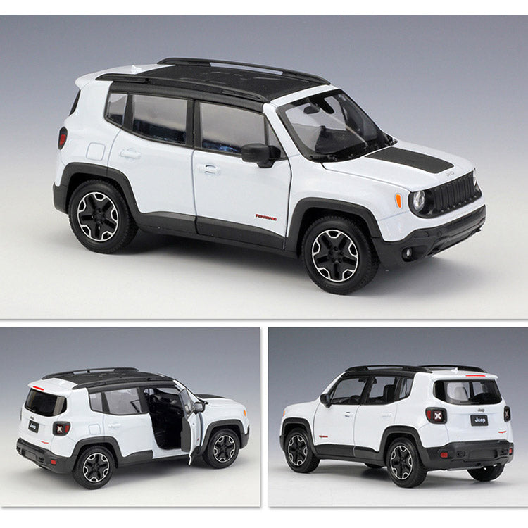 Jeep Renegade em Escala 1/24 (Fundido em Liga de Metal)