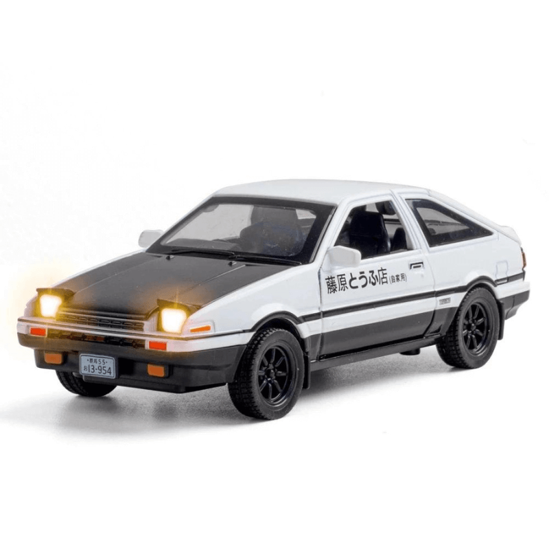 Toyota AE86 em Escala 1/32 (Modelo Fundido em Metal)