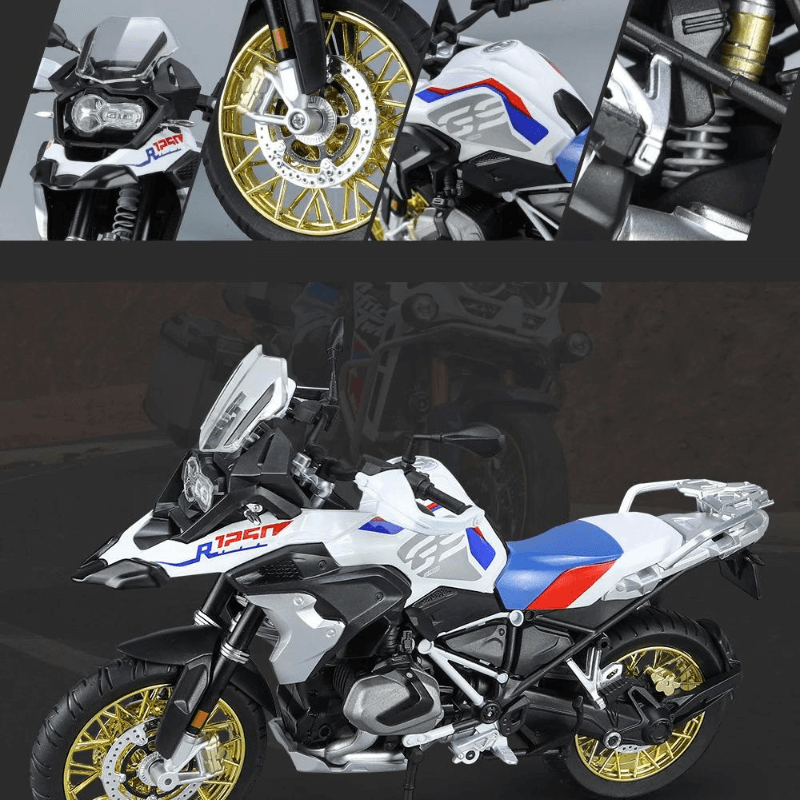 BMW R1250 GS em Escala 1/9 (Liga de Metal Fundido)