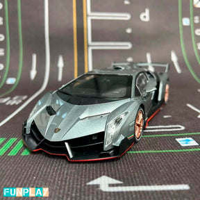 Lamborghini Veneno em Escala 1/24 (Fundido em Liga de Metal)